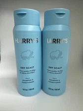 Lot of 2Harry's Men's Dry Scalp 2-in-1 Shampoo & Conditioner Relieves Discomfort