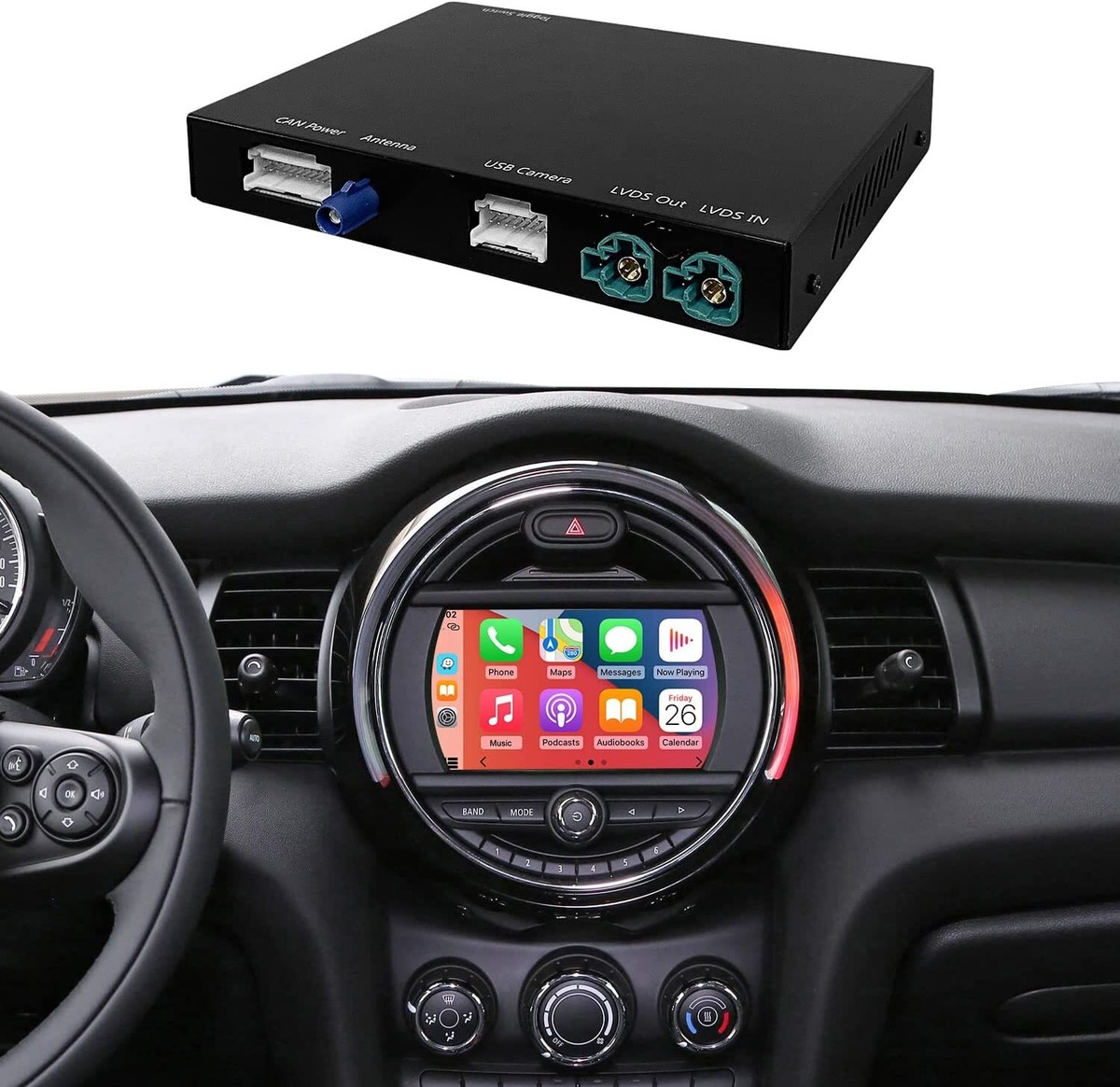 Wireless CarPlay Android Auto CIC For Mini R55 R56 R57 R58 R59 R60 