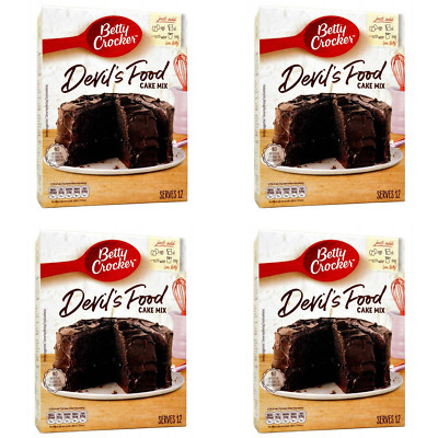 Betty Crocker Devil s Food Cake Mix Kuchenbackmischung 4x425g