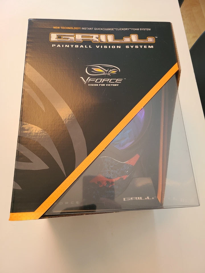 NEW Paintball mask V Force Grill SE with Blue Lens Tiger Sun - Image 4 of 4