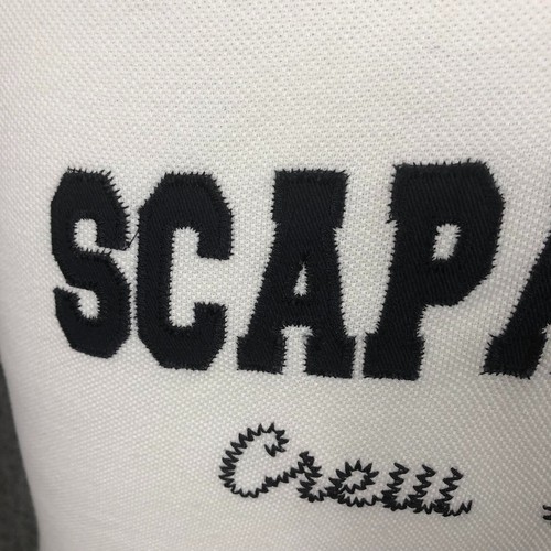 Scrapa Sports Crew Members Sewn White Short Sleeve Polo Shirt 14 - Picture 5 of 10