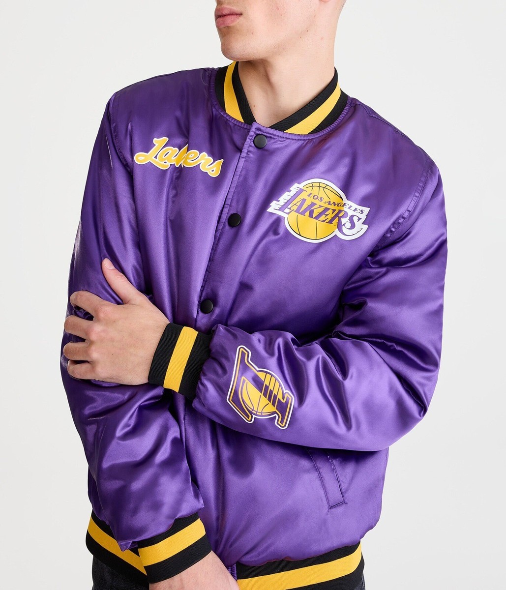 Aeropostale Ultra Game Purple NBA Los Angeles Lakers Mens Puffer