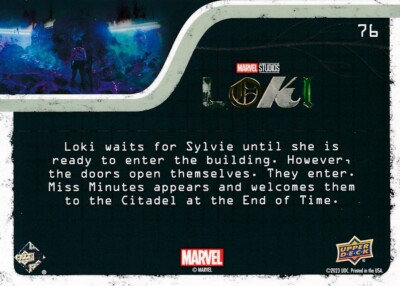 76 CITADEL END OF TIME 2023 Upper Deck Marvel Loki SYLVIE TOM