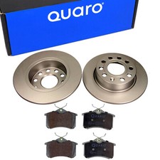 QUARO Bremsscheiben Bremsbeläge Hinten für AUDI A3 SEAT LEON SKODA VW GOLF CADDY