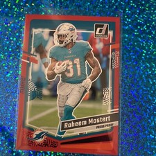 2023 Donruss RAHEEM MOSTERT Press Proof Red #189  - Miami Dolphins