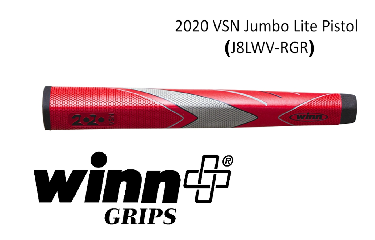 Winn putter grips - 2020 VSN Jumbo Lite Pistol - Red (J8LWV-RGR