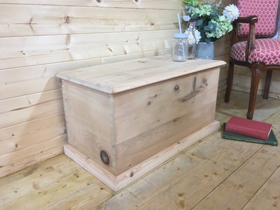 rustic wooden toy box