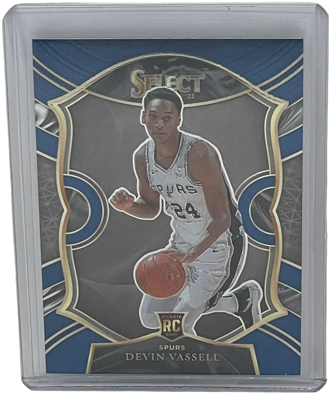 Devin Vassell 2020-2021 Panini Select Concourse Retail Blue Rookie RC Spurs #71
