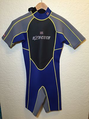 New Execute Wetsuit Men's Small Blue And Gray