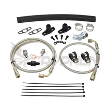 Turbo Oil Feed Return Line Kit Lancer 4G63T EVO 4 5 6 7 8 9 Stock TD05HR