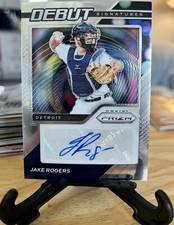 2021 Panini Prizm Baseball Debut Signatures Jake Rogers #DS-JR