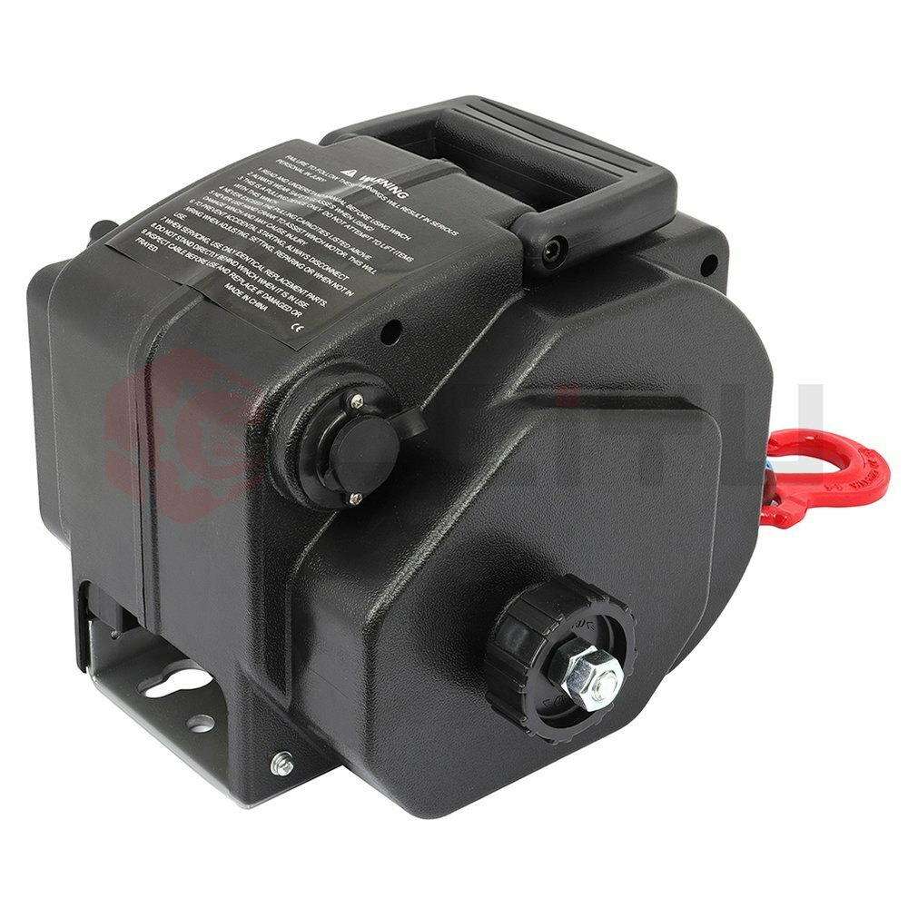 Portable Electric Winch 5000 LB 12 Volt Remote Towing Hitch Truck