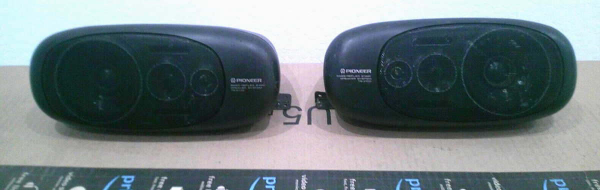 PIONEER PP CONE WOOFER/BASS REFLEX 2個セット VTG! Pair of Pioneer Bass-Reflex 2 -Way Speaker System ~TS-X100