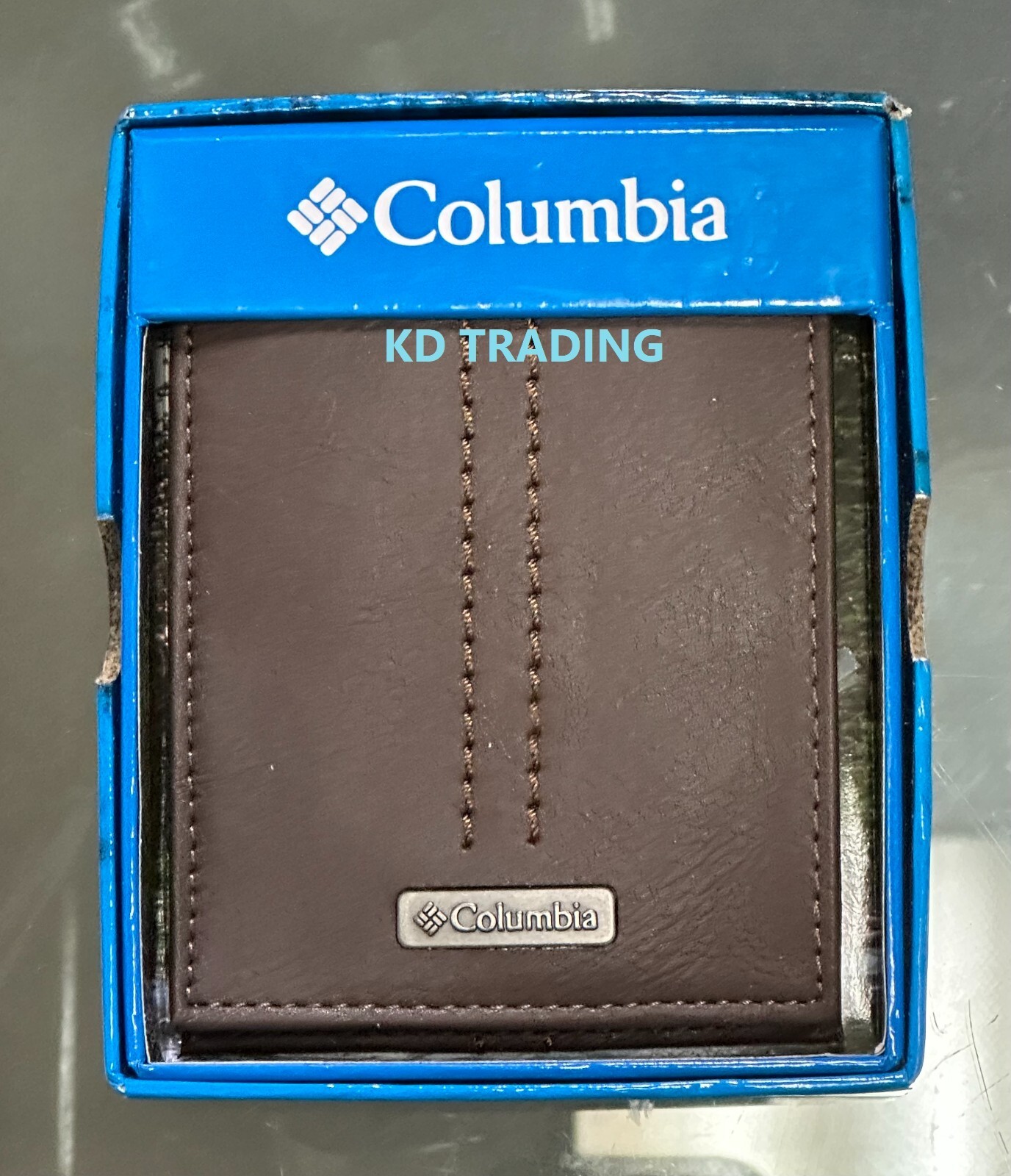 COLUMBIA 130014 Men Genuine Coated Leather BILLFOLD Wallet RFID 