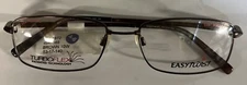 Easy Twist Eyeglasses Frames 53-17-140 Brown MET872 Turboflex 4947368 (B2)
