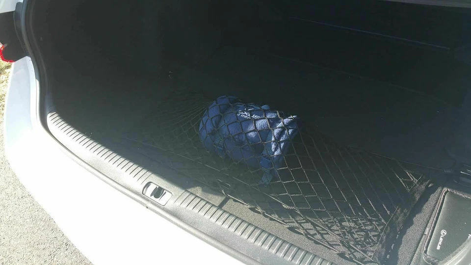 Rede de carga de malha organizadora estilo piso tronco traseiro para LEXUS RC350 e RC F 15-22 - Imagem 3 de 4