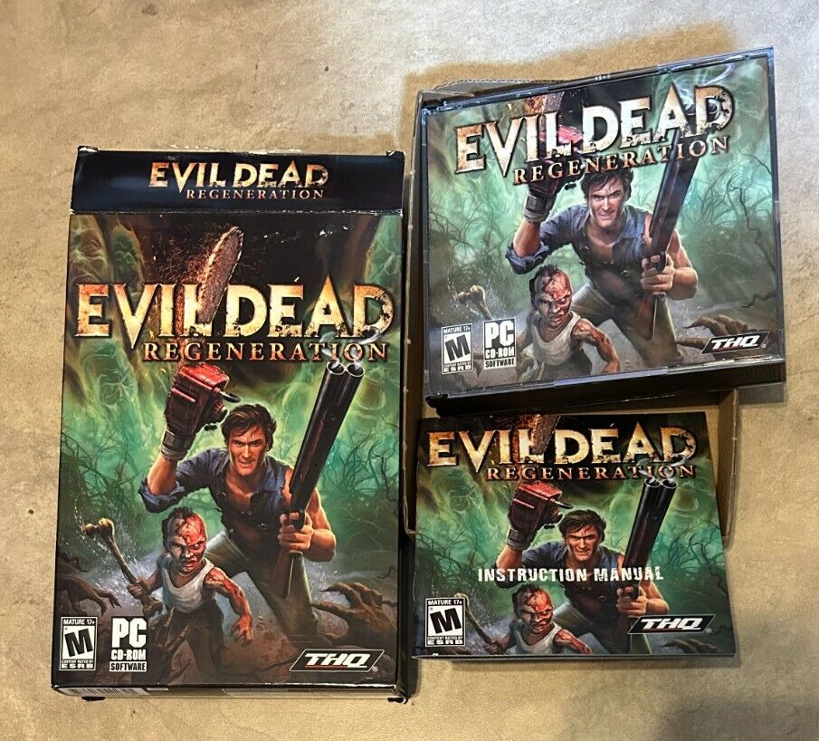 Evil Dead Regeneration PC game Complete in Retail box w/ Disc and