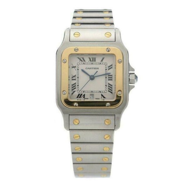 Cartier Santos White Men's Watch - 187901 for sale online | eBay