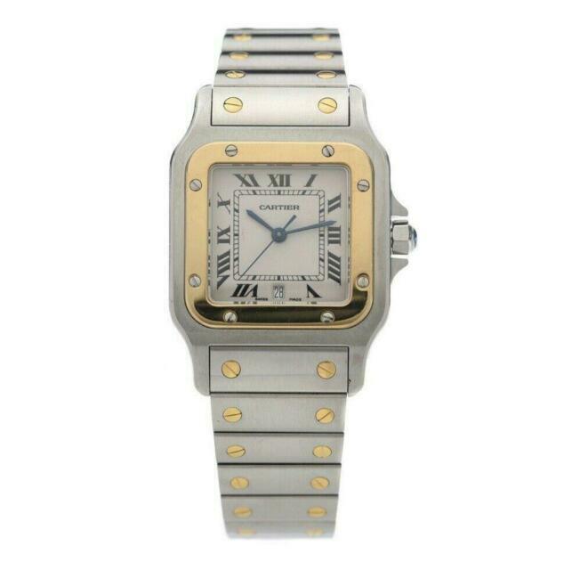 Cartier Santos White Men's Watch 