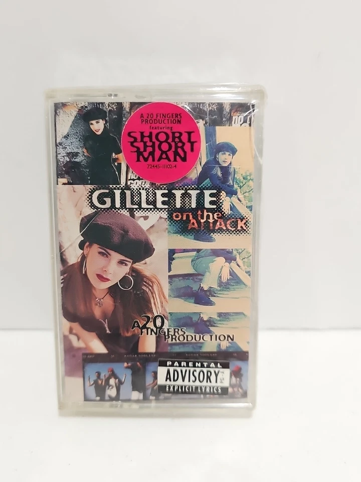 Gillette : On the attack Cassette NEW SEALED Featuring Short Short Man 1994 Rate - Imagem 2 de 4