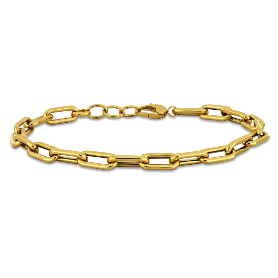 Браслет Amour с овальными звеньями диаметром 58 мм из желтого золота 14 карат - 75 дюйма 1 внутренний 115490₽