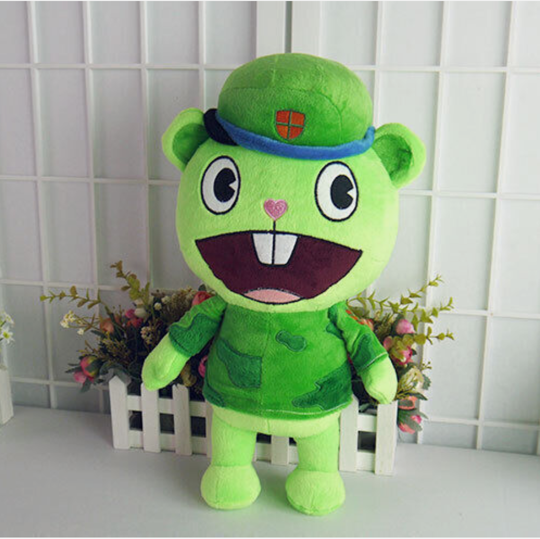 Cartoon anime Happy Tree friend HTF Flippy Fliqpy stuffed doll