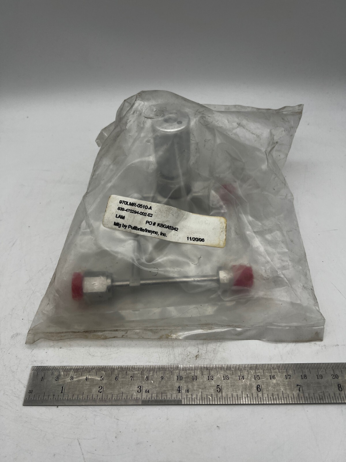 LAM Research Valve 839-470294-002-E2 Swagelok VCR 970LMR-0510-A PULLBRITE INSYNC