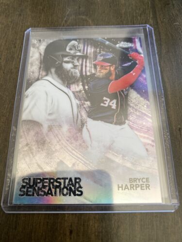 2018 Topps Chrome Superstar Sensations Refractors #SS-4 Bryce Harper Nationals N - Picture 1 of 1