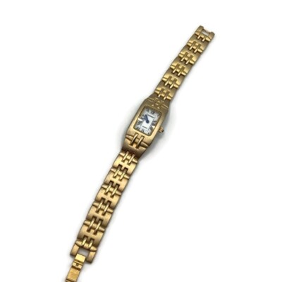 Gold Matte Bijoux Terner Quartz Peacock Stone Nickel Free Watch 7.77 In  Length