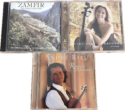 Classical CD Collection Lot Zamfir/Sara Sant Ambrogio/Andre Rieu