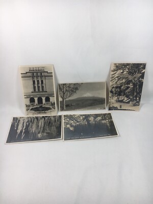 Vintage RPPC Postcards 1930s Waitomo Ruakuri Caves Regent Theatre Mt. Egmont NZ