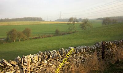 Photo 6x4 Leach valley Aldsworth/SP1510 Looking over a dry stone wall fr c2015