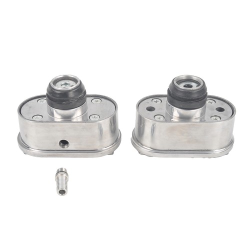For 87-97 SBC Chevy Vortec 350 Center Bolt Finned Short Valve Cover+PCV Breather - Foto 8 di 10
