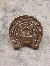 Winners Circle UCT United Commercial Travelers Horseshoe Lapel/Hat Pin Vintage