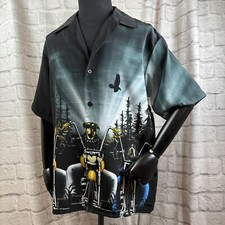 Harley Davidson Café Moto Chiens Camp Chemise Hommes Grand Doberman Bull Chien