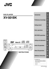 JVC XV-501BK DVD Player Owners Instruction Manual Reprint