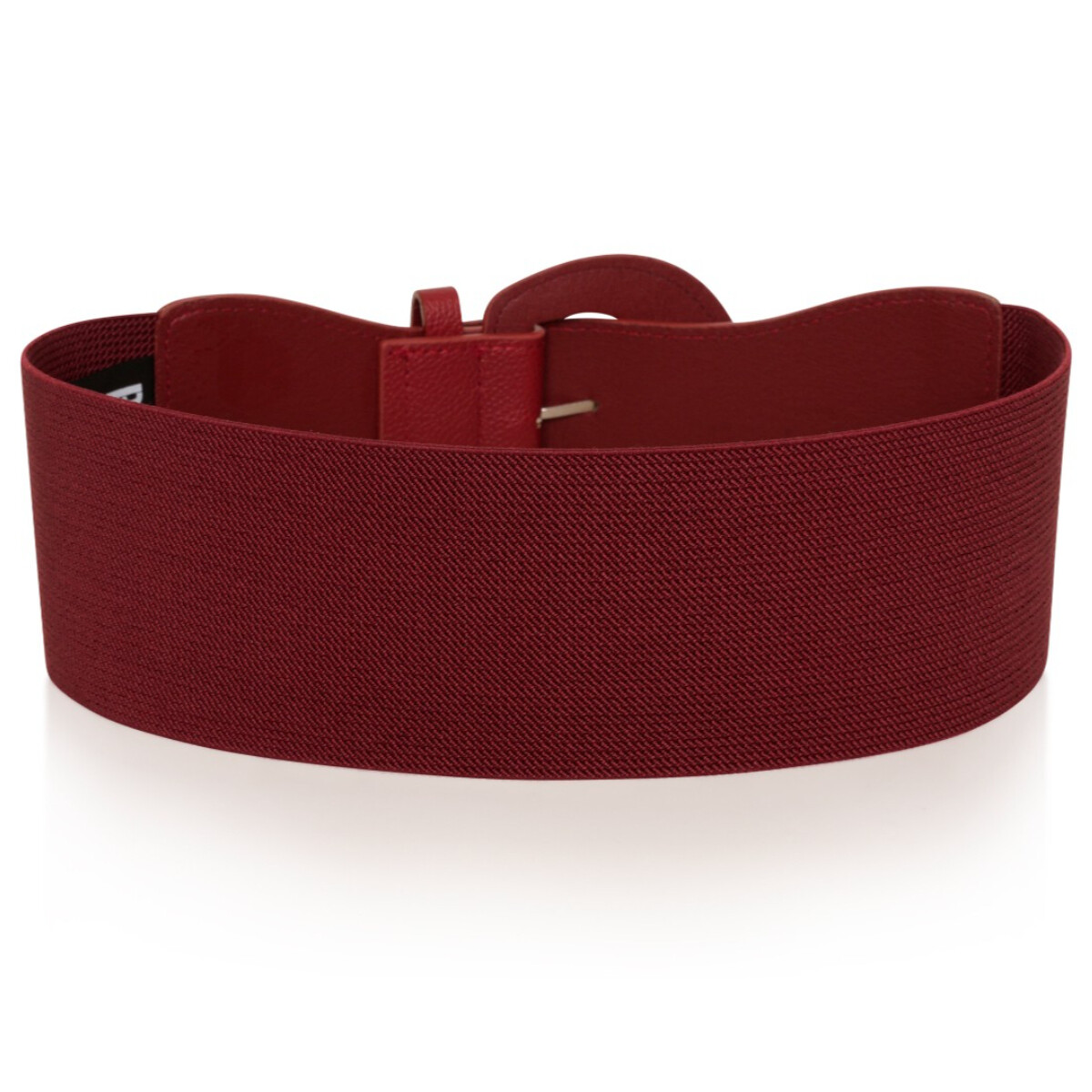 Vintage Women's Belt with PU Leather Buckle Ladies Wide Elasticated