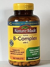 Nature Made Super B-Complex with Vitamin C  Folic Acid, 460 tablets