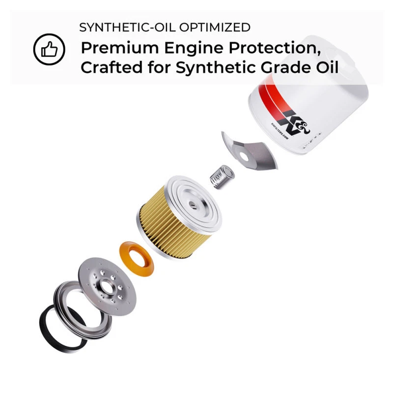 Filtro de aceite K&N Chevy / Pontiac / GMC / Buick Performance Gold HP-1001 Foto 3 de 4