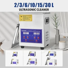 Roomark Ultrasonic Cleaner w/ Digital Timer &Heater for Retainer 2/3/6/10/15/30L