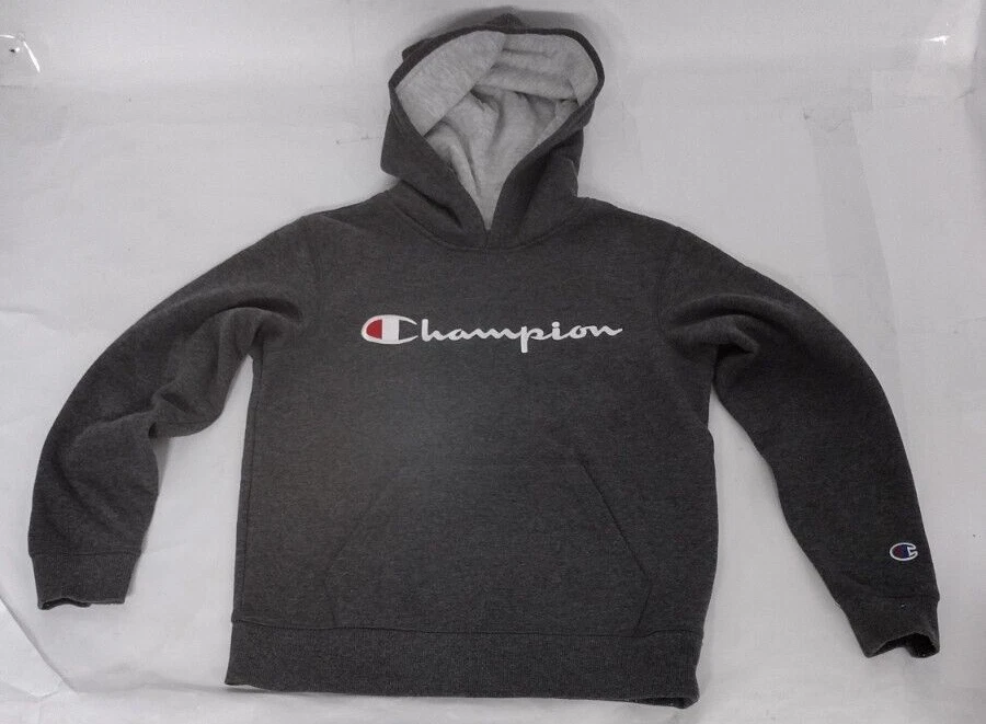 VETEMENTS Abbigliamento Champion ragazzo manica lunga classico con cappuccio M grigio scuro bambino