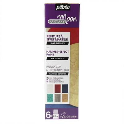 Pebeo Fantasy Moon Multi-Oberfläche Reaktive Effektfarbe Einführungsset 6 x 20ml