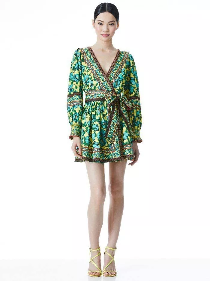 Alice and olivia sales wrap dress