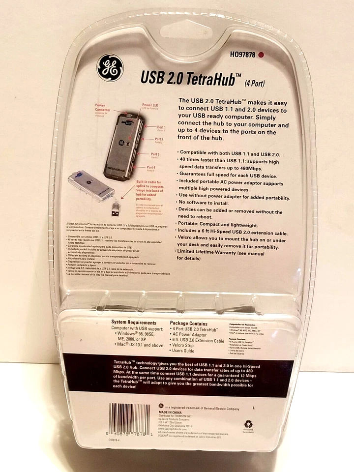 GE HO97878 4-PORT USB 2.0 Hub - Image 2 of 3