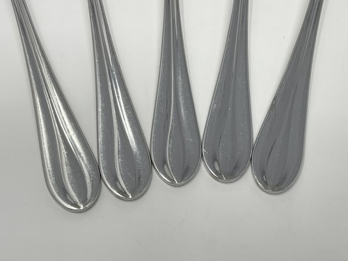 Retroneu Villa Stainless Place Soup Dinner Spoons 7.5” Set Of 5 Discontinued - Picture 4 of 6