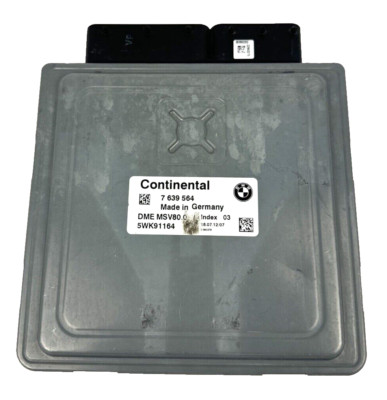 06-13 BMW 3 Series Engine Control Module ECU DME MSV80 7639564