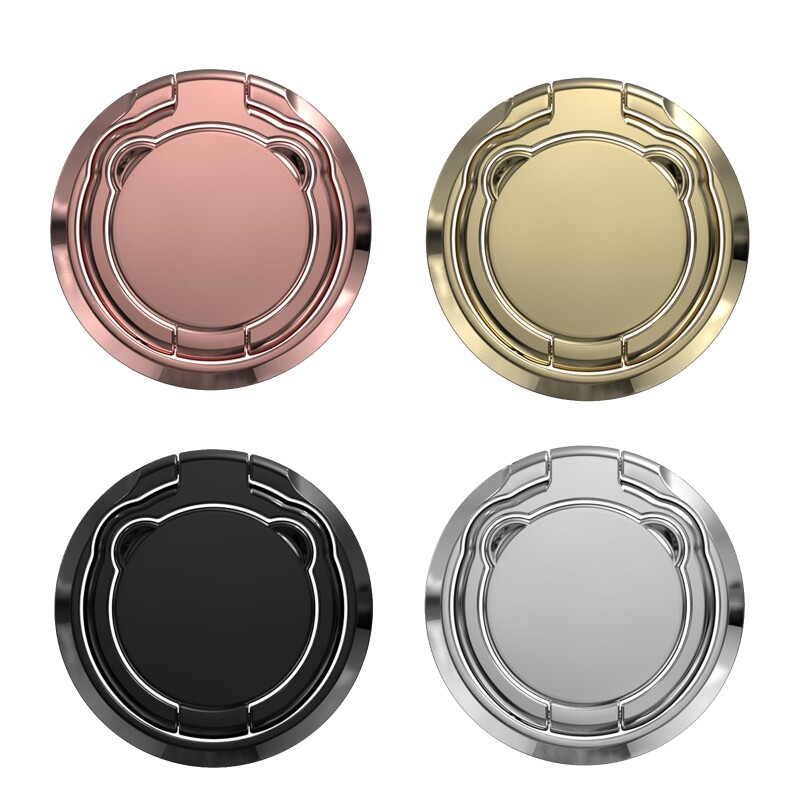 Mini Bear Metal Cell Phone Ring Holder 360° Rotation for All Smartphones