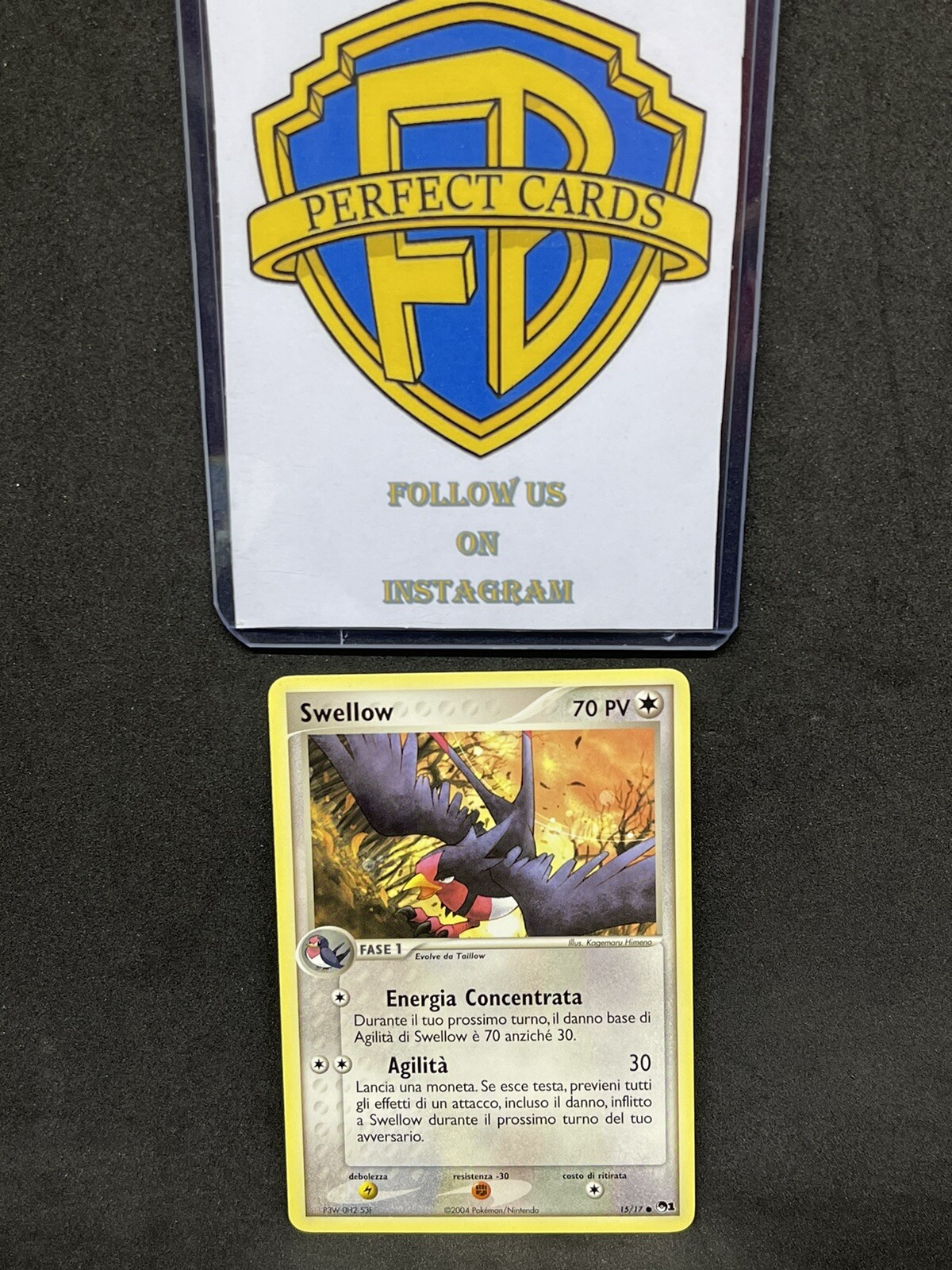 POKÉMON POP SERIES 1 SWELLOW COMMON 15/17 NM ITA
