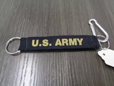 US Army SEAL Black FOAM Keychain Silver Keyring Military Gift  1980