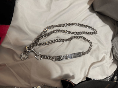 Michael kors mk circle curb chain belt/necklace/strap L/XL NWT